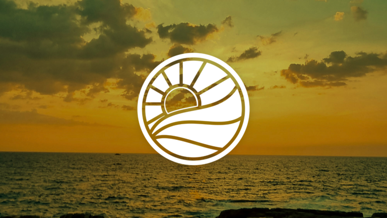 Sunset Serenity Beach House brand identity by Cosmic Cat Creatives